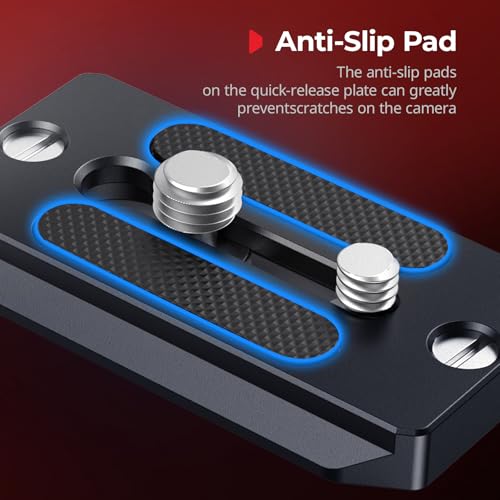 SMALLRIG Quick Release Plate for Arca Swiss, Baseplate with 1/4''-20 Screw, 3/8''-16 Screw, for Cameras and Cages - 2146B - style: Universal
