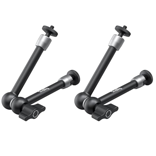 SmallRig 9.8-inch Magic Arm 2-Pack, Adjustable Articulating Friction Arm Mount with 1/4"-20 Thread Screw, for Camera Monitor/LED Light Setup, 5317 - style: 2-Pack