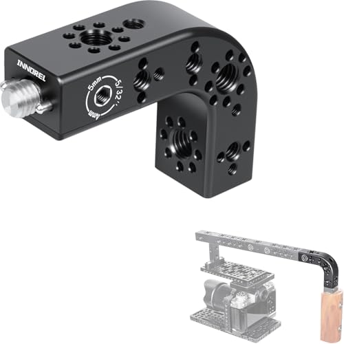INNOREL CB2L ARRI Positioning Top Handle Extension Universal CNC Multi-Function Cheese Handle 90° Right Angle Fixture Handle 3/8" Screw Fixed for Camera Rabbit Cage Video Equipment Gimbal Stabilizer - size: CB2L