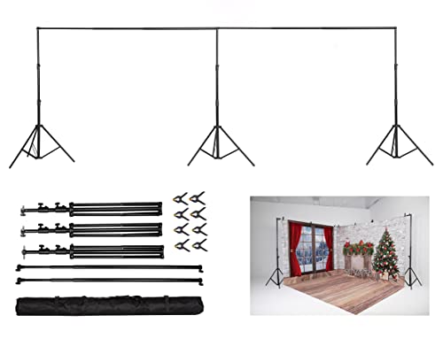 Kate 10x20ft (3x6m) Photography Backdrop Frame Stand for Room Set Adjustable Heavy Duty Photography Background Support System Kit