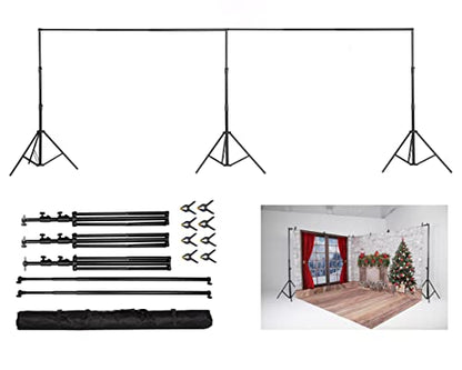 Kate 10x20ft (3x6m) Photography Backdrop Frame Stand for Room Set Adjustable Heavy Duty Photography Background Support System Kit