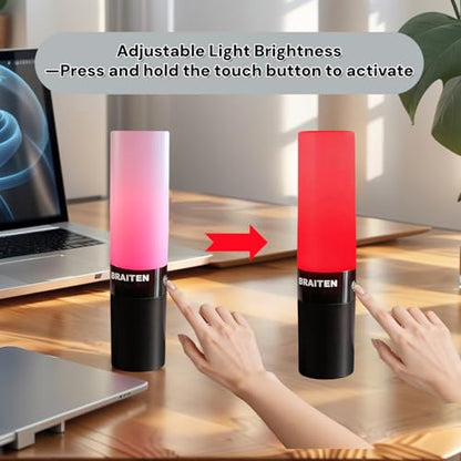 Busy Light for Office, Do Not Disturb Indicator Light,Dimmable Lamp Brightness Adjustable (Black, 2" L X 2" W X 9" H) - color: Black