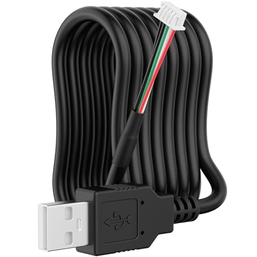 USB 2.0 Camera Cable for All Cameras Module, 2 Meters(6.56 feet) Length, OD4.0mm, Additional Metal Shielding Ground Wire