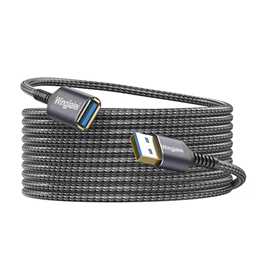 USB Extension Cable 10FT Type A Male to Female USB Extension Cord Multiple Port USB 3.0 Cable Compatible with Printer Keyboard Flash Drive Hard Drive Camera PlayStation Webcam Projector - size: 10ft