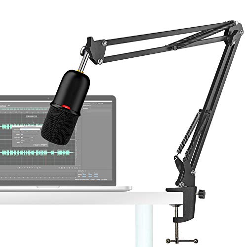 Boom Arm Stand for HyperX SoloCast 2 Boom Arm - Professional Adjustable Scissor Mic Stand Compatible with HyperX SoloCast 2 Microphone by YOUSHARES - color: Boom Arm Set（B）for HyperX SoloCast