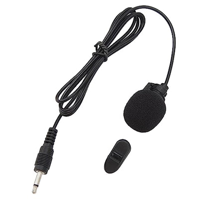 Wired Lavalier Microphone, Noise Reduction Mini Portable Omnidirectional Condenser Mic with Windproof Sponge and, for Interviews Meetings Podcasts Recording