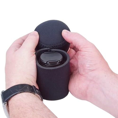 OP/TECH USA Fold-Over Neoprene Lens Pouch – Camera Lens Case for safe Lens Cover storage, Great for Photography & outdoor shoot, Keeps your Lens secure with No-Lose Lid-356 (Black) - Made in USA - size: 356