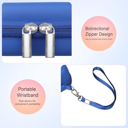 Elonbo Carrying Case for Canon PowerShot ELPH 360 HS A/ 360 HS/ 360/ IXY 650 Digital Camera, Canon PowerShot ELPH 330/190/160/115/130/110 Camera Hard Travel Bag, Mesh Pocket fits Battery Cable, Blue - color: Blue