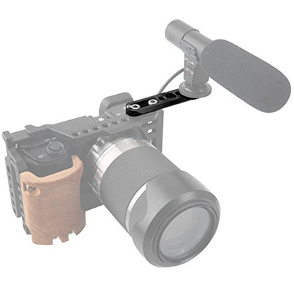 NICEYRIG NATO Rail Cold Shoe Extension Bar with Anti-Off Safety Rail Total 80mm for Camera Cage NATO Clamp Handle