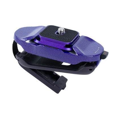 PGYTECH Beetle Camera Clip V2 with Plate, Quick Release Camera Backpack Clip, Arca-Swiss Compatible, SnapLock System for Sony/Nikon/Fuji/DSLR Cameras, Instant Mounting & Hands-Free, Aurora Purple - style: Camera Clip V2-Purple