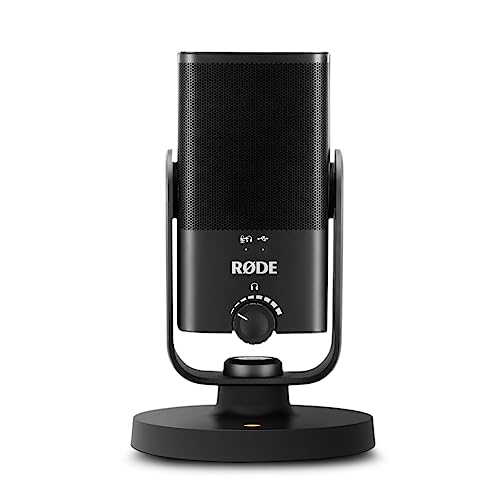 RØDE NT-USB Mini Versatile Studio-quality Condenser USB Microphone with Free Software for Podcasting, Streaming, Gaming, Music Production, Vocal and Instrument Recording,Black | Studio-Quality Cardioid Condenser, 24-Bit/48khz USB-C, Built-in Pop Filter, Z