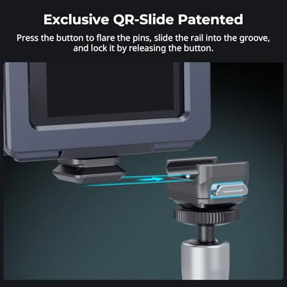 SmallRig HawkLock H21 QR Mount Plate Dual-Directio NATO Rail | Anti-Deflection 1/4"-20 Screw, holds up to 11lb for cameras, monitors, action cameras