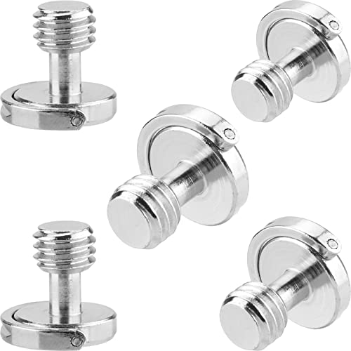3/8 Inch Male Mounting Screw Adapter Quick Release Screw with D-Ring.-5 PCS. - size: 3/8''screw*5