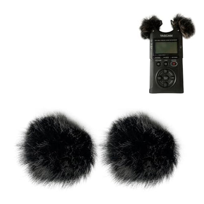 Deadcat Wind Muff for DR40 DR07 Headset Windscreen Mic Foam Covers for DR40X DR07X (Black and White) - color: Black and White