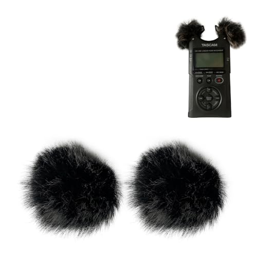 Deadcat Wind Muff for DR40 DR07 Headset Windscreen Mic Foam Covers for DR40X DR07X (Black and White) - color: Black and White