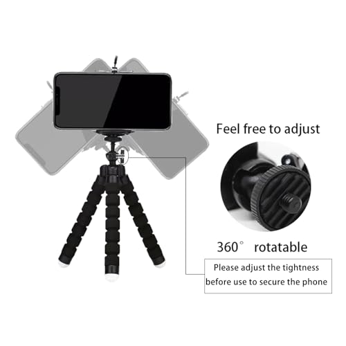Mini Tripod, Sponge Tripod with Flexible Bracket with Wireless | Mini sponge tripod, made of thicker premium metal, flexible and rotatable, mobile phones, cameras travel tripod, durable