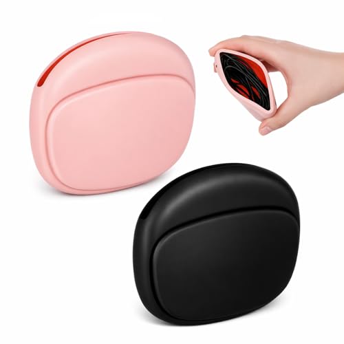 2 Pcs Wired Headphone Case, Silicone Wired Headphone Organizer, Soft Pouch Earphone Storage Case for Storing Earphones Earbud Data Cable Keys Lipstick