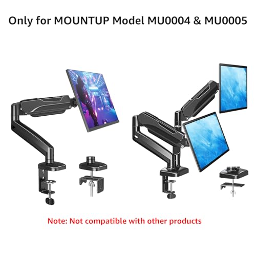 MOUNTUP MU0004 MU0005 Desk C-Clamp Extension for Max 6 in Thick Desk Base | Longer mount for MOUNTUP Mnotor arms model # MU0004&MU0005 Extended C-clamp for desk thicknesses ranging from 0.39-6 inch