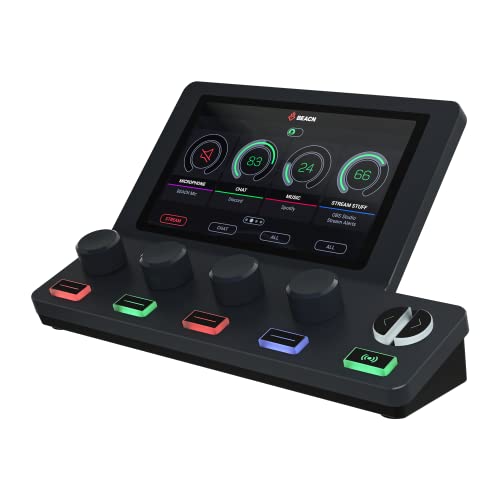 BEACN Mix Create Audio Mixer for PC & Mac | For Content Creators, Gaming & Podcast, PC Audio Mixer with C USB for Twitch & YouTube | Essential Streaming Accessories (Dark) - color: Dark