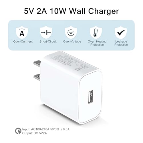 2 Pack 10FT White USB-C Charging Cable for Arlo Essential 2K, Alro Essential 2nd Generation, Blink Outdoor4 4th Generation, Petcube Cam 360 - Surveillance Camera Charger Charging Cord