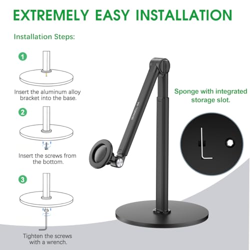 Heavy Duty Aluminum Overhead Phone Stand for Recording (Mix) - style: Mix