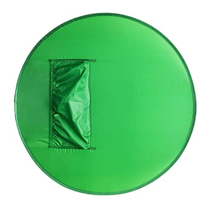 Photo Backgrounds,142Cm Round Green Screen Backdrop Portable Green Screen Chair Background for Video Chats Video Conference Game Single Layer L Size