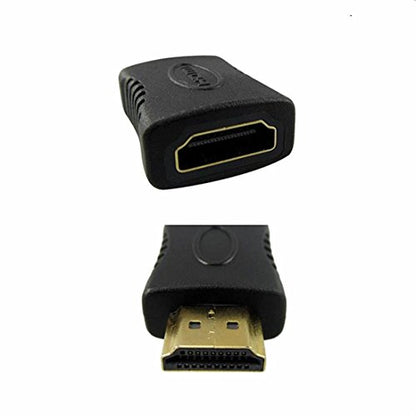 HDMI Male to Female Adapter – Straight HDMI Extender Coupler, 4K UHD/1080p Support for TV, Monitor, Projector – 2-Pack