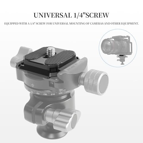 2 Pack Arca-Swiss Plate, Quick Release Plate Camera Mount for Tripod,38mm Arca-Swiss Mount Plate with Safety Pins, Lightweight Aluminum for Tripod/Monopod/Strap, 1/4" Screw Compatible Camera,0.67oz - size: 38mm*38mm