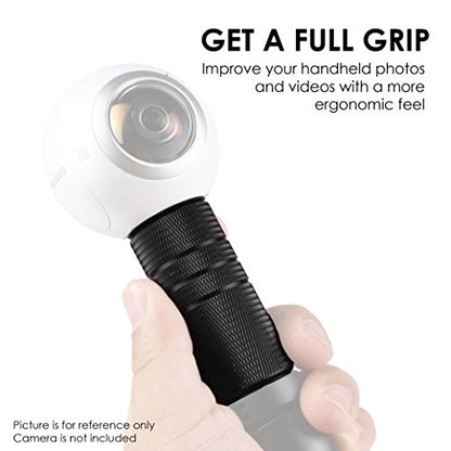 Ztylus Alloy Hand Grip: Textured Handle, Handheld Stabilizer Mount, Stick Accessory, Mirrorless Camera Gear, Smartphone Rig Compatibility (Alloy Hand Grip)