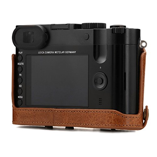 Mega Gear Leica Q-P, Q (Typ 116) Ever Ready Genuine Leather Camera Case and Strap, with Battery Access, Brown - color: Brown