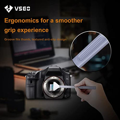 VSGO Full Frame Sensor Cleaning Kit, 12pcs Sensor Swabs & 10ml Sensor Cleaner for Nikon Sony Canon DSLR Camera Clean (VS-S03-12)