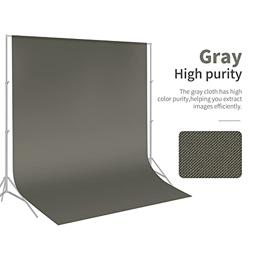 NEEWER 6x9 feet/1.8x2.8m Photo Studio 100% Pure Polyester Collapsible Backdrop Background for Photography, Video and Television (Backdrop ONLY) - Grey - color: Grey