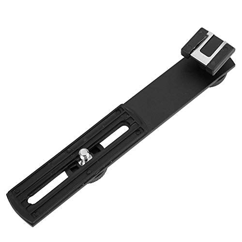 Tripod Accessories, Aluminum Alloy Rotating Camera Mount Offset Mount with Hot Shoe for Photography