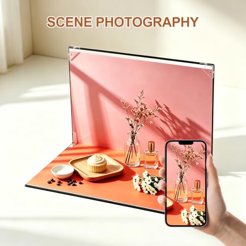 7pcs Double-Sided Photo Backdrop Board Kit, 16x11.5in PVC Flat Lay Background Paper, 14 Patterns, with 2pcs 11x11in Window Shadow Panes for Product, Food, Jewelry Photography - color: Shadow