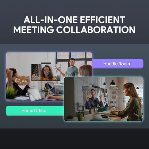 Yealink Video Conference Camera, 4K Webcam, 120 AI Auto Framing, 8 Microphone Arrays & Speaker Tracking, AI Noise Cancellation Teams Certified, Meetingbar A10 All-in-One Conference Room System - style: NO.2 A10-010 (with system)