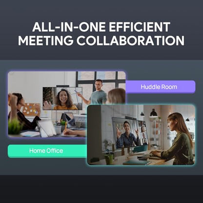 Yealink Video Conference Camera, 4K Webcam, 120 AI Auto Framing, 8 Microphone Arrays & Speaker Tracking, AI Noise Cancellation Teams Certified, Meetingbar A10 All-in-One Conference Room System - style: NO.2 A10-010 (with system)