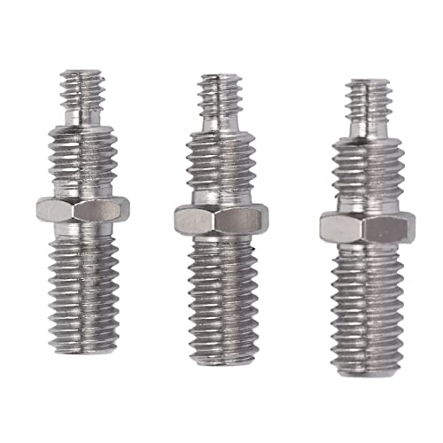 KIMISS 3Pcs 3/8 to 1/4in Male Threaded Screw Adapter Camera Tripod Mount Double Sided Standard Mounting Camera Screw Adapter Thread Camera Tripod Conversion Tripod Screw for Tripod PTZ