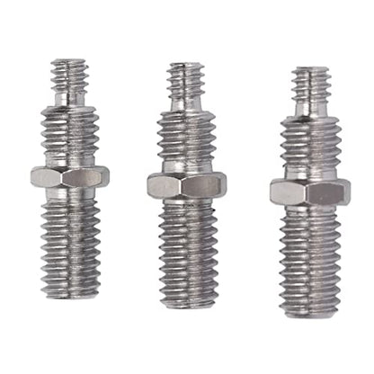 KIMISS 3Pcs 3/8 to 1/4in Male Threaded Screw Adapter Camera Tripod Mount Double Sided Standard Mounting Camera Screw Adapter Thread Camera Tripod Conversion Tripod Screw for Tripod PTZ