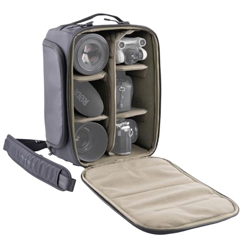 PGYTECH Small Camera Insert Bag, Waterproof Lens Pouch for Photographers and Traveler, Lightweight DSLR/SLR Lens Carring Case with Thicken Partition for Canon/Nikon/Sony/Mirrorless Cameras - size: S