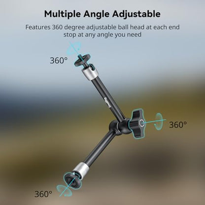 SmallRig 9.8-inch Magic Arm 2-Pack, Adjustable Articulating Friction Arm Mount with 1/4"-20 Thread Screw, for Camera Monitor/LED Light Setup, 5317 - style: 2-Pack