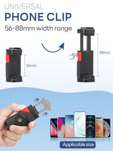 USKEYVISION Smartphone Vlogging Kit for iPhone 16/15/14 Mini/Pro/Max, Android Smartphone Content Creator Kit w/Microphone Light Auto-Switch Phone Clip for YouTube Tiktok Live Steam (Vlog K2)