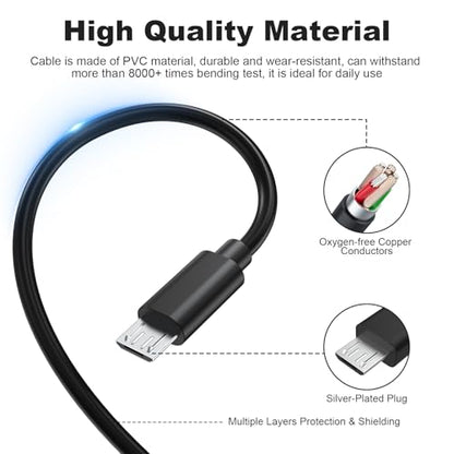Camera USB Cable Compatible with Sony Alpha A6000 A6600 A6500 A6300 A6400 A5100 A5000, A77II A7IIK A99II, Cyber-Shot DSCHX200V, DSCHX400, DSCHX80, DSC-WX800 Data Charger Cord, 5FT