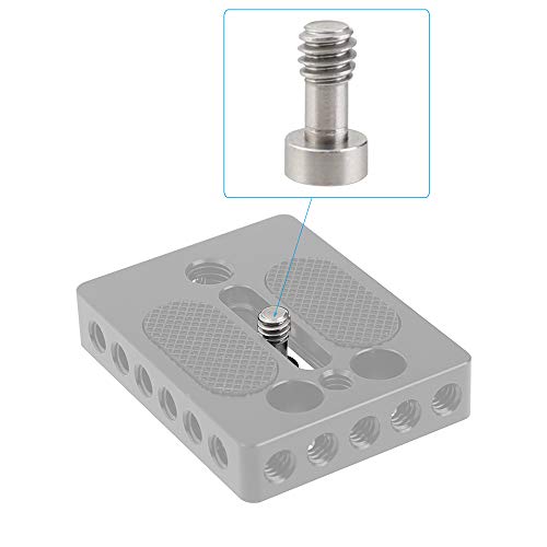 CAMVATE 1/4"-20 Camera Screw with Hexagon Socket Head for Tripod Baseplate | 5 Pieces