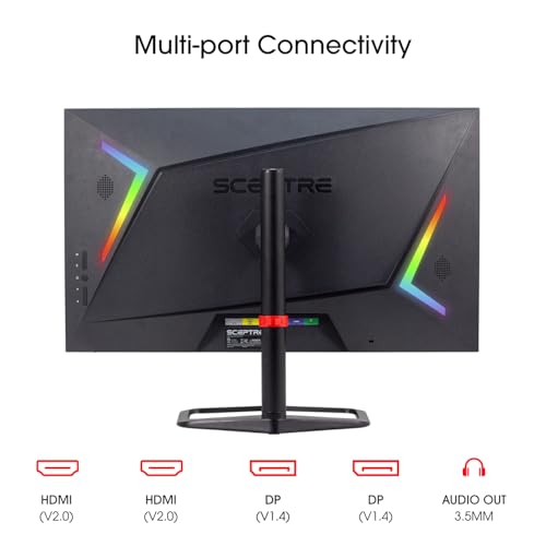 New! Sceptre 27 inch 240Hz Gaming Monitor AMD FreeSync Premium HDMI x2 DisplayPort x2 1ms100% sRGB Build-in Speakers Machine Black 2026 (E275B-FWD240 Series) - style: 2026 27" 240Hz