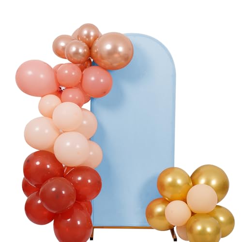 Peomeise 5FT Wedding Arch Cover，Bluemist Arch Backdrop Cover Stretchy Spandex Backdrop Stand Covers for Birthday Party Ceremony Banquet Decor(60" L x 31.2" W) - color: Bluemist, size: 5FT