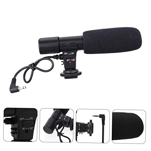1pc Interview Microphone for Camera Camcorder and Phone Lightweight Design Compatible Devices for Vloggers and Video Producers