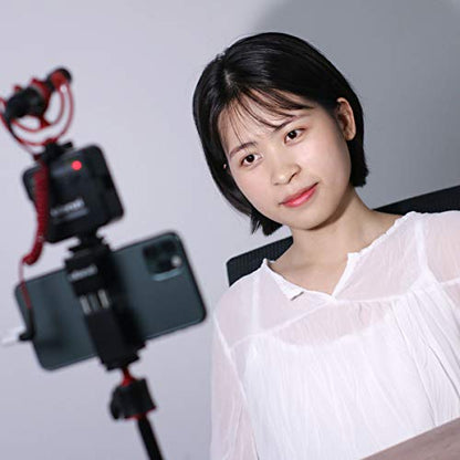 Ulanzi VL49 LED Video Light, 2000mAh Rechargeable On-Camera Fill Light, 5500K Portable Mini Photography Lighting for iPhone Vlogging, DSLR Camera, Tripod, TikTok, Selfie Video Shooting - color: Black