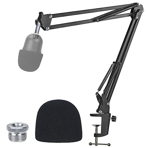 Razer Seiren Mini Boom Arm with Pop Filter - Mic Stand with Foam Cover Windscreen Compatible with Razer Seiren Mini Streaming Microphone by YOUSHARES - color: 01 Mic Stand