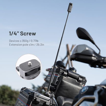 PGYTECH CapLock Super Clamp Mount, Aluminum Alloy Bracket, Crab Heavy Duty Clamp with 1/4" Screw for Gopro 13/12, DJI Osmo 360/Action 6/5 Pro/Pocket 4/3/Xtra Muse, Insta360 Ace Pro2/X5, Action Camera