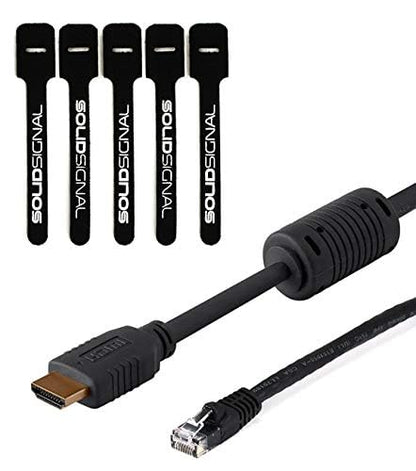 Blackmagic Design ATEM Mini Pro ISO HDMI Live Stream Switcher Bundle with 6’ HDMI Cable, 7’ Cat5e Cable, and 5-Pack of SolidSignal Cable Ties (SWATEMMINIBPRISO) - style: Mini Pro ISO